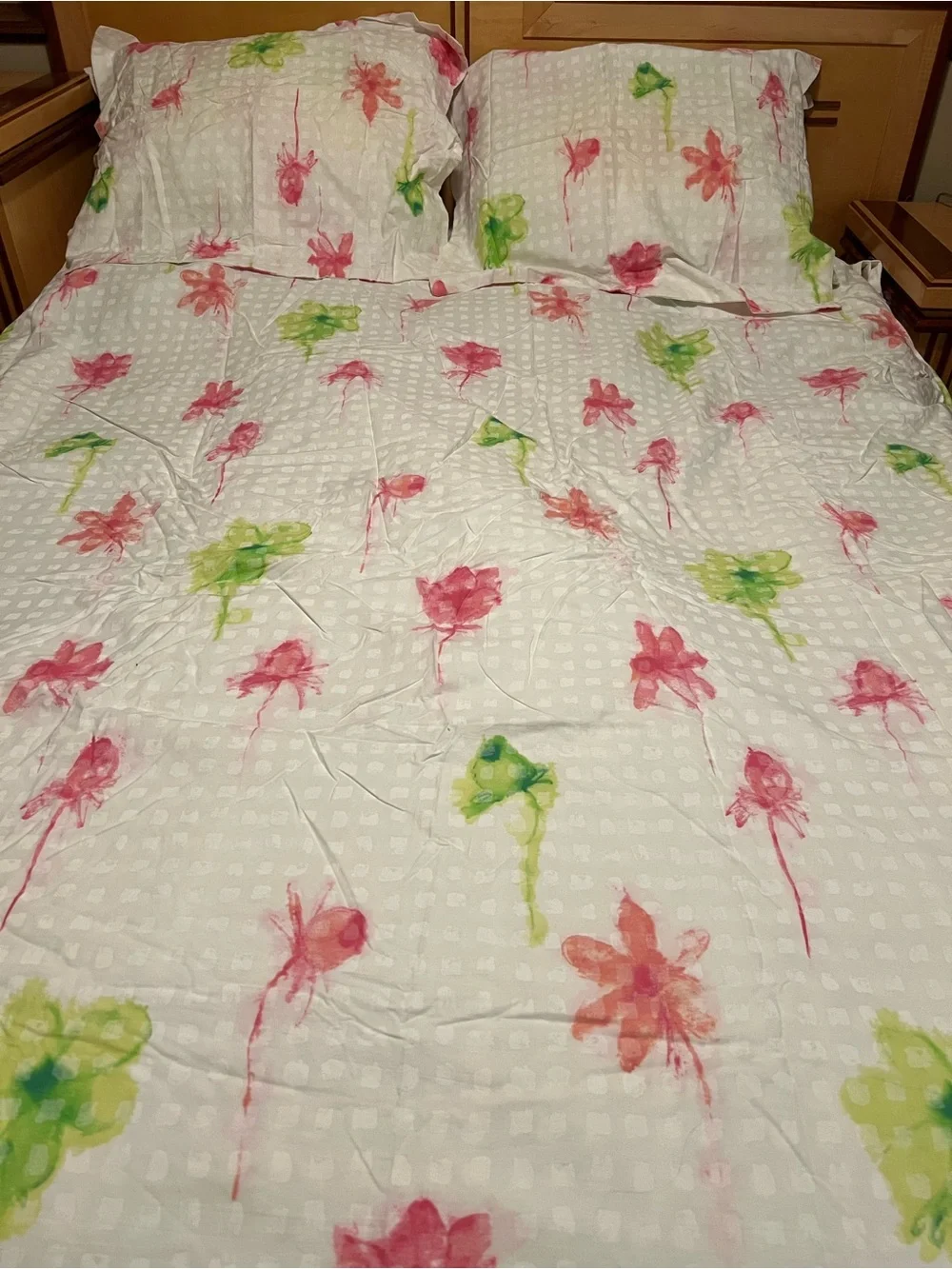 Designers Guild Queen Floral Blossom Duvet cover, 2 pillowcases